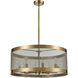 Line in the Sand 8 Light 24 inch Satin Brass Chandelier Ceiling Light
