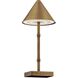 Mae 13.38 inch 2.30 watt Brass Bamboo Portable Rechargeable Table Lamp Portable Light, Coco & Dash