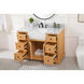 Franklin 48 X 22 X 35 inch Natural Wood Bathroom Vanity Cabinet