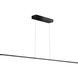 Array LED 72 inch Matte Black Horizontal Pendant Ceiling Light 