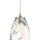 Turbulence 1 Light 5 inch Satin Nickel Mini Pendant Ceiling Light