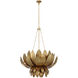 Marie Flanigan Sinclair LED 33.75 inch French Gild Sculpted Chandelier Ceiling Light