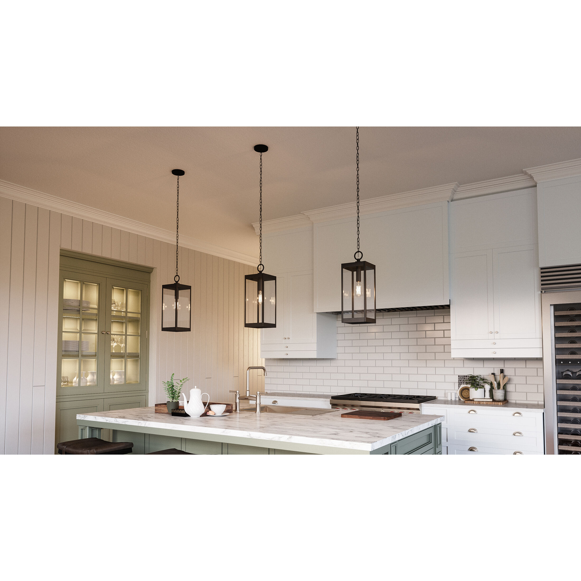 Westover 1 Light 7 inch Earth Black Outdoor Hanging Lantern