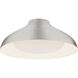 AERIN Agnes LED 18 inch Burnished Silver Leaf Flush Mount Ceiling Light