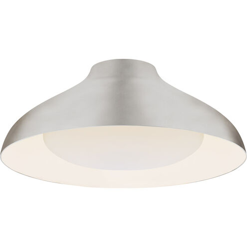 AERIN Agnes LED 18 inch Burnished Silver Leaf Flush Mount Ceiling Light