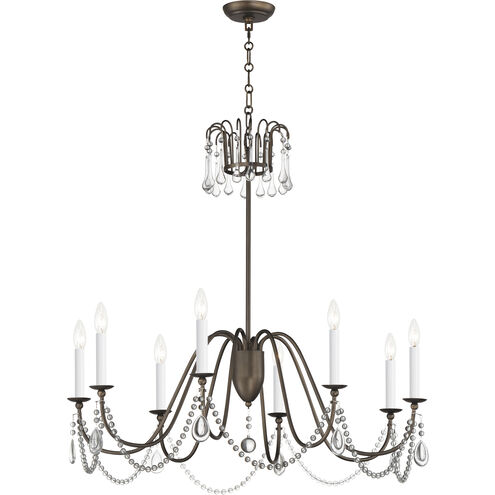 Plumette 8 Light 36 inch Chestnut Bronze Chandelier Ceiling Light