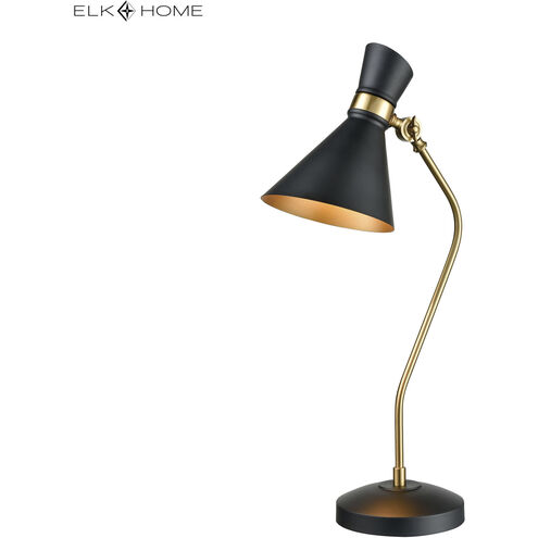Virtuoso 29 inch 60.00 watt Black with Aged Brass Table Lamp Portable Light