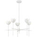Bohemian LED 26 inch Bisque White Chandelier Ceiling Light