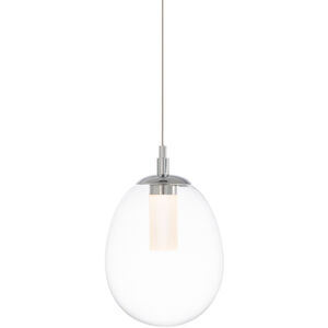 Bolla LED 5.88 inch Chrome Mini-Pendant Ceiling Light, dweLED