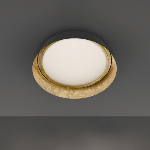 Gilt LED 22 inch Bronze Gold Leaf Indoor Ceiling Lighting