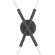 Soho 4 Light 6 inch Scandinavian Gray Sconce Wall Light