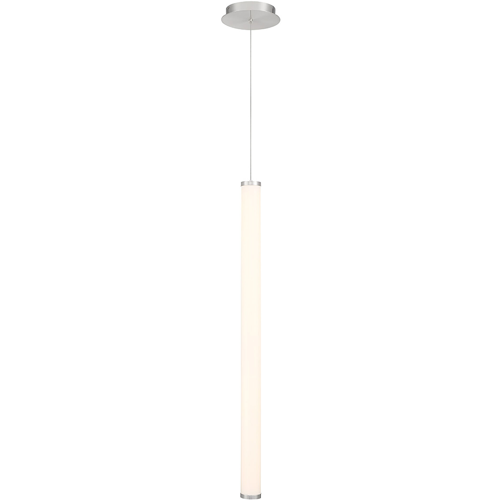 Flare LED 2.5 inch Brushed Nickel Mini-Pendant Ceiling Light, dweLED