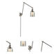 Small Bell 30 inch 3.50 watt Satin Nickel Swing Arm Wall Light, Franklin Restoration