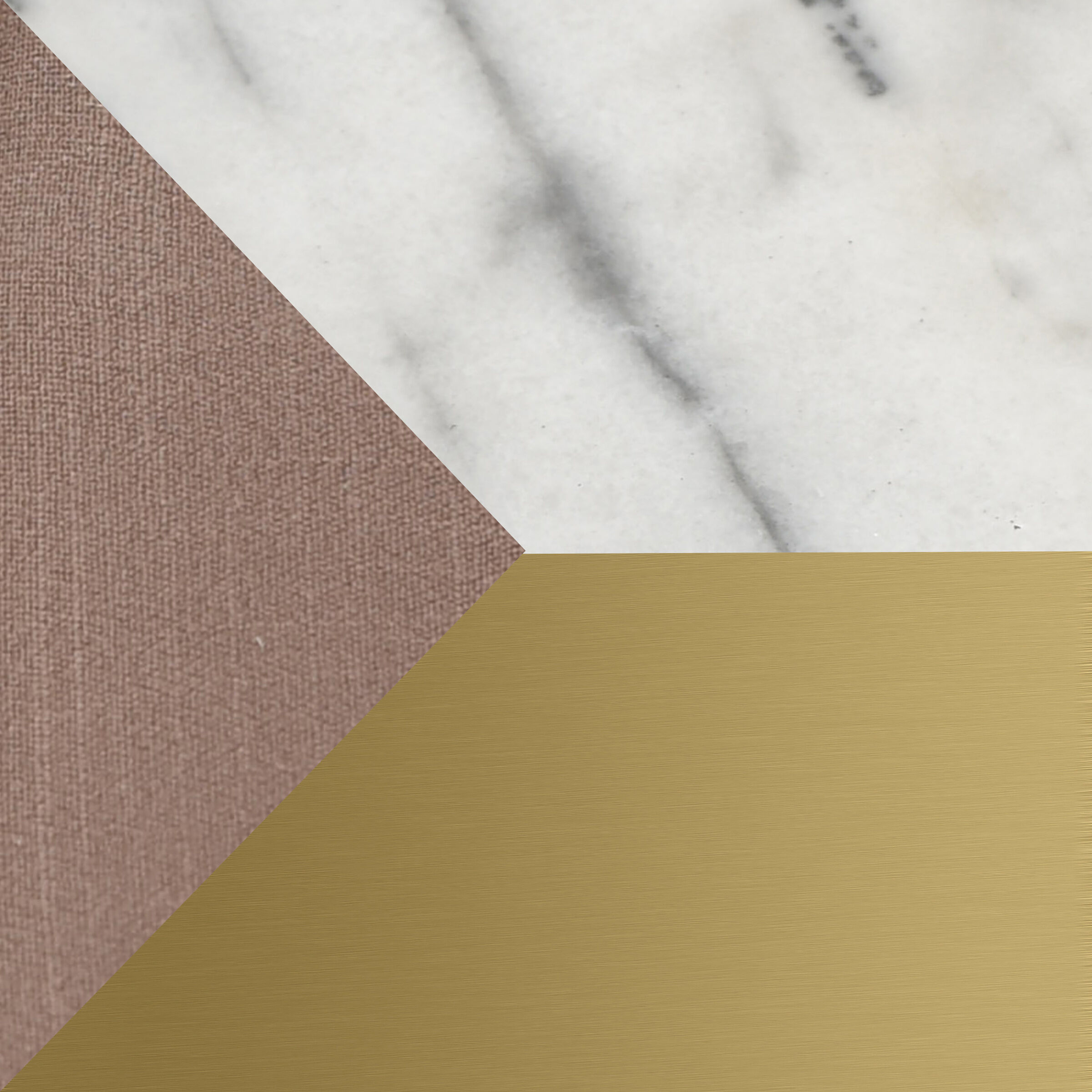 Vivienne 64 inch 100 watt White Marble and Polished Brass Floor Lamp Portable Light in Off-Brown Shade