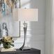 Edison 32.75 inch 150.00 watt Distressed Aged Black with Silver Undertones Table Lamp Portable Light