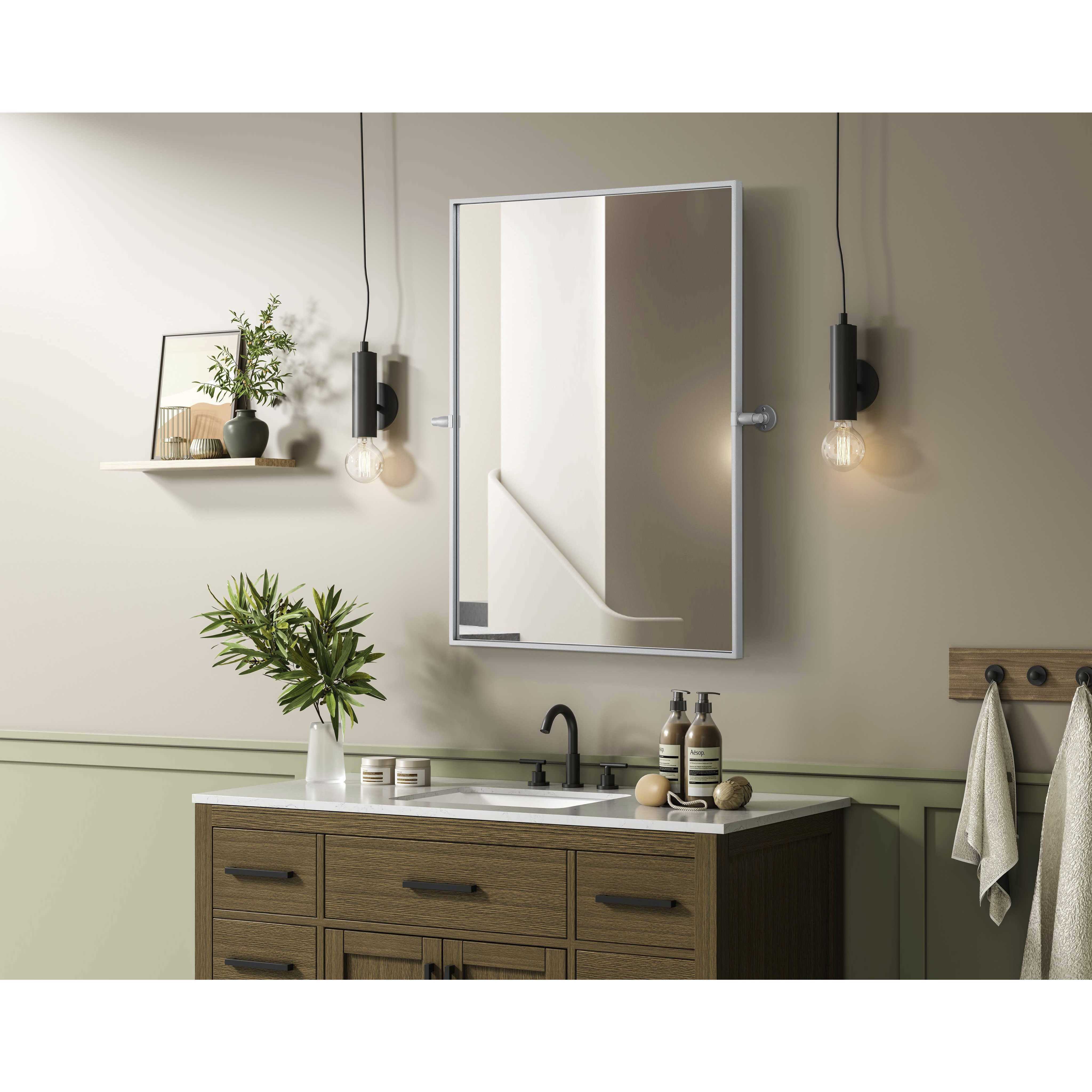 Amoura 36 X 27 inch Silver Mirror