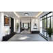Quasars LED 16 inch Matte Black Flush Mount Ceiling Light