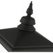 Adams 4 Light 31.5 inch Black with Brushed Nickel Finish Cluster Outdoor Extra Large Post Top Lantern