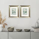 Rose Beauty Blue and Green and White Framed Art, Propac