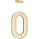 Bjoux LED 19 inch Brass Down Chandelier Ceiling Light