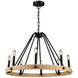 Perris LED 32 inch Black Chandelier Ceiling Light