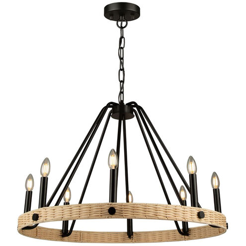 Perris LED 32 inch Black Chandelier Ceiling Light
