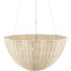 Telos 3 Light 25.75 inch Bleached Natural and Vanilla Pendant Ceiling Light