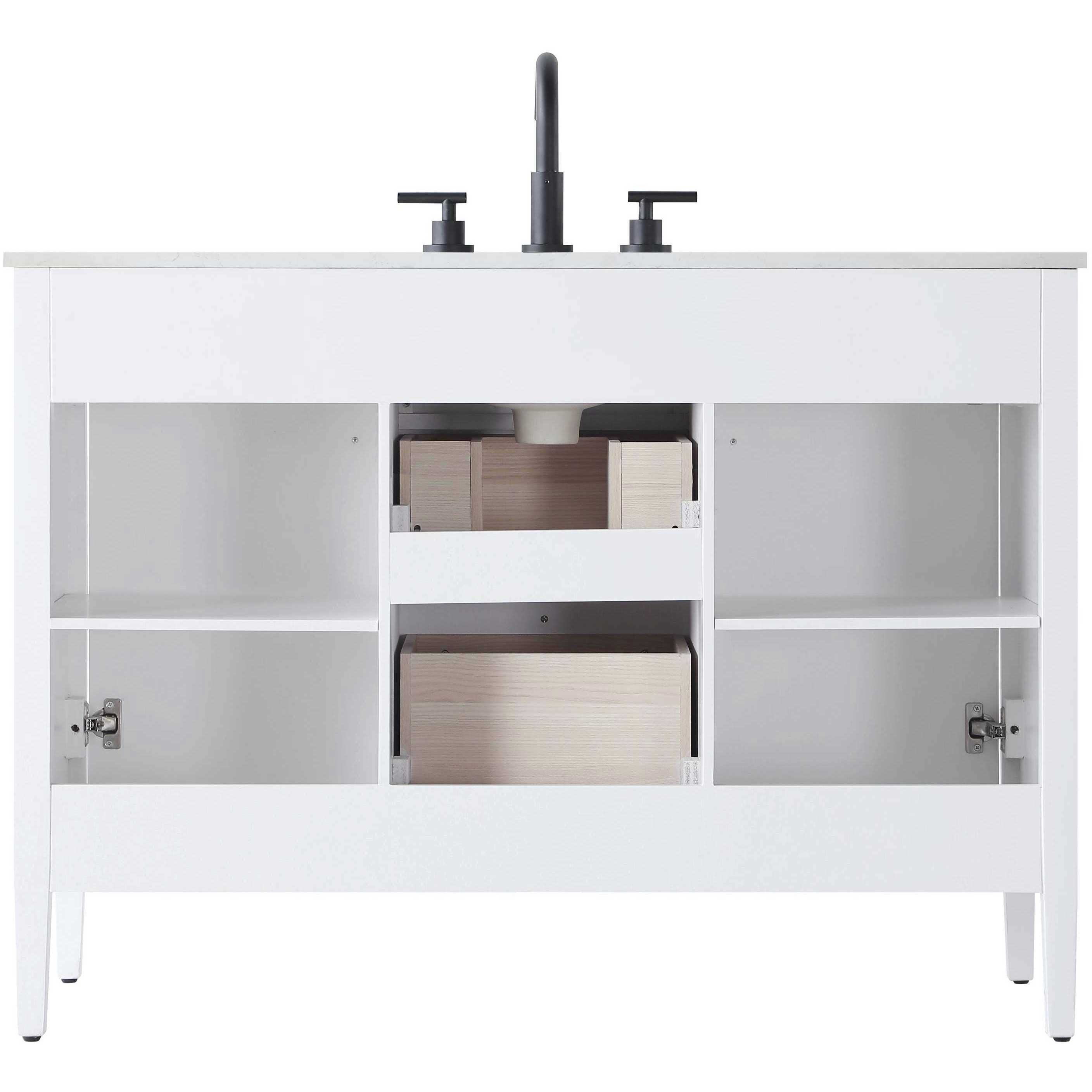Blakely 48 X 34 inch White Bathroom Vanity Cabinet