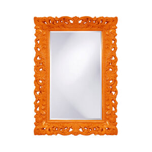 Barcelona 46 X 32 inch Glossy Orange Wall Mirror