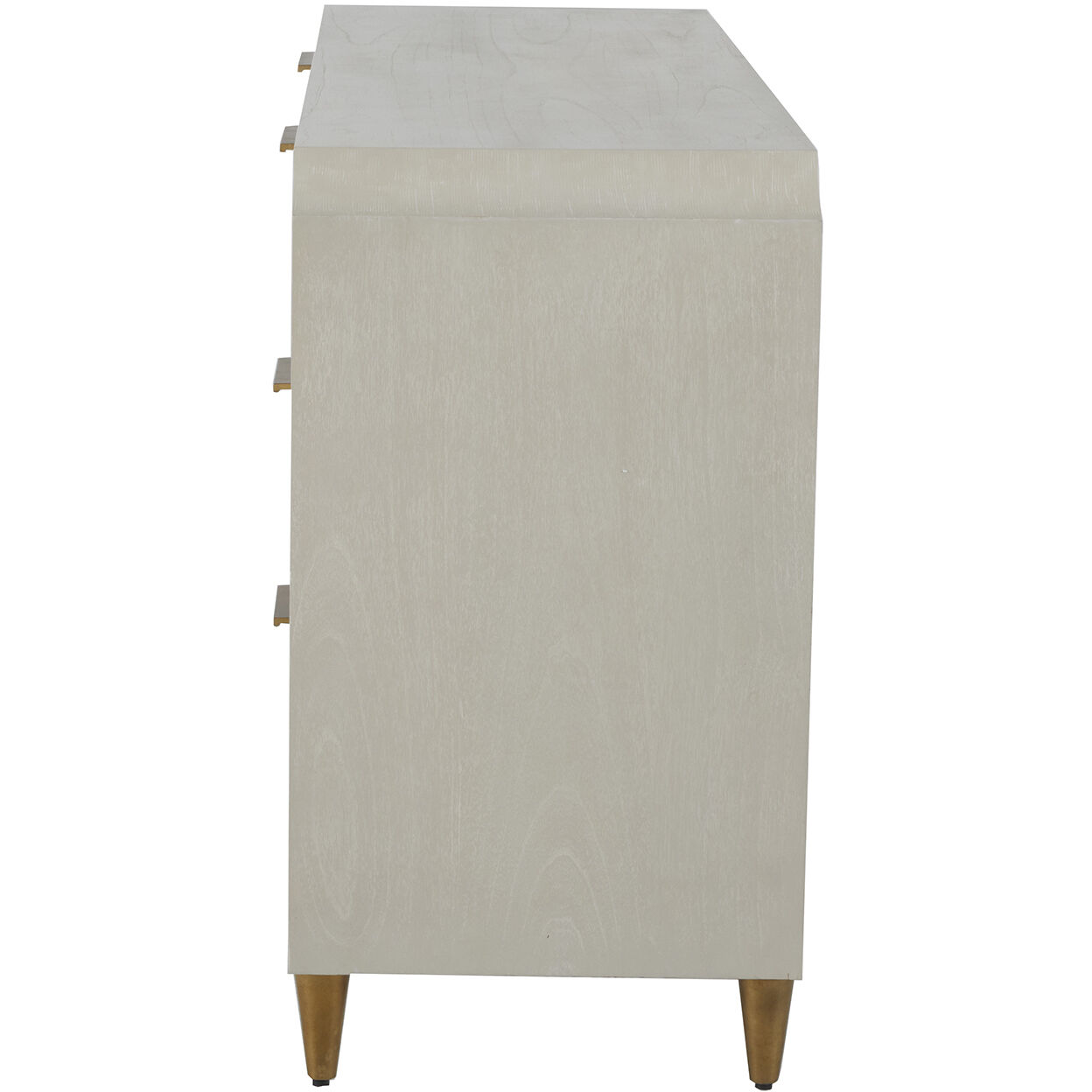 Chiri Cerused White / Stained Gold Chest