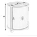 Lawrie  Drum End Table in Beige
