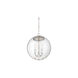 Modern 3 Light 13.75 inch Chrome Pendant Ceiling Light