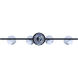 Radley 4 Light Black/White Track Lighting Ceiling Light