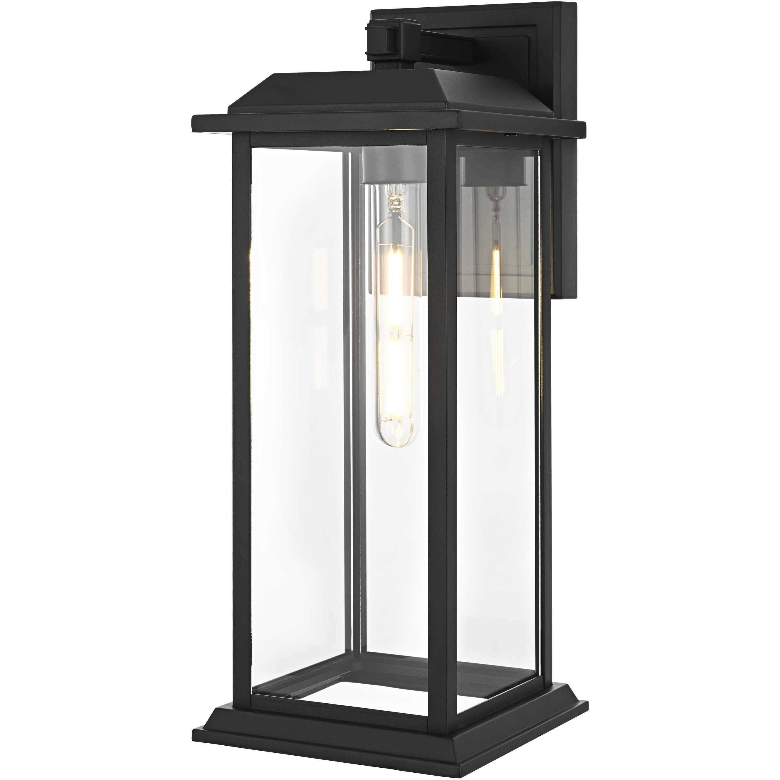 Araceli 1 Light 17 inch Black Outdoor Wall Sconce