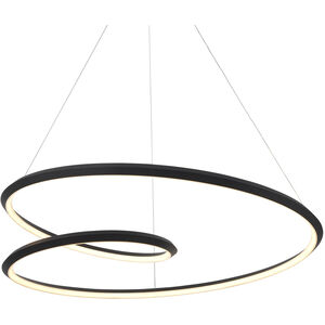 Ampersand LED 39.38 inch Black Pendant Ceiling Light
