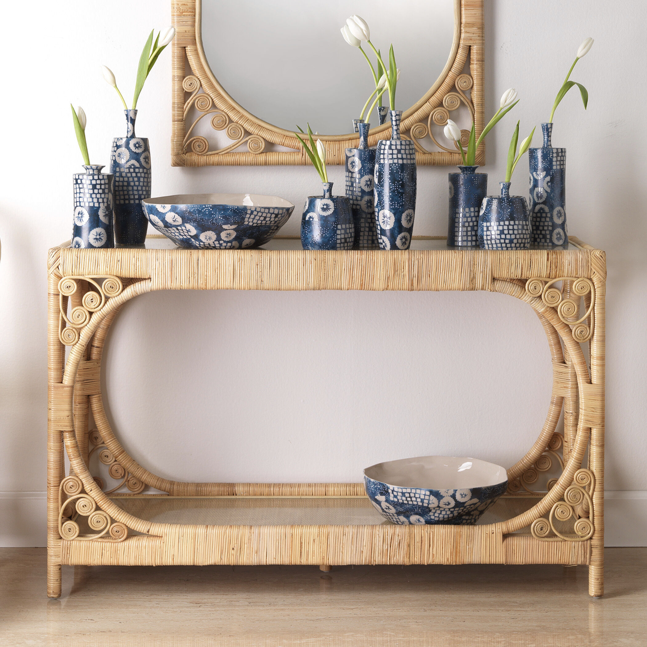 Primrose 48 X 16 inch Natural Console Table