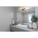 Jackson 3 Light 23.5 inch Chrome and Matte Black Vanity Wall Light