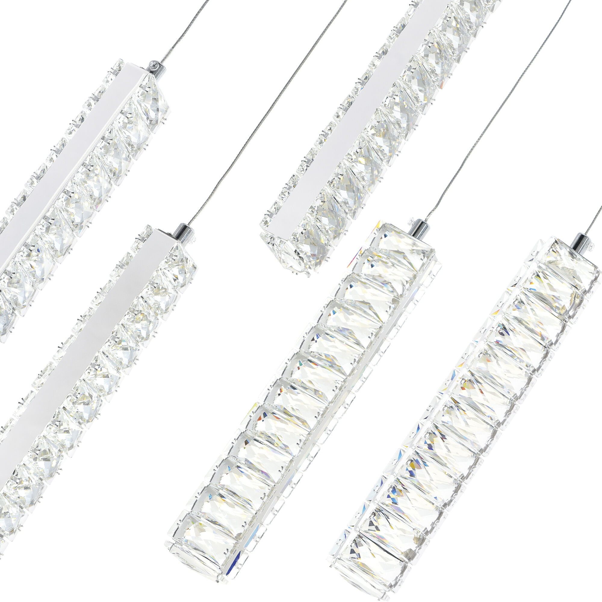 Celina LED 20 inch Chrome Down Chandelier Ceiling Light