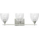 Drew & Jonathan Toffino 3 Light 26 inch Brushed Nickel Vanity Light Wall Light