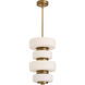 Favo 13.5 inch Brushed Brass Pendant Ceiling Light