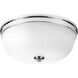 Topsail 3 Light 15 inch Polished Chrome Flush Mount Ceiling Light