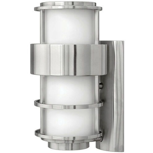 Saturn LED 16 inch Stainless Steel Outdoor Wall Mount Lantern, Medium