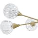 Helena 6 Light 32 inch Brushed Gold Chandelier Ceiling Light