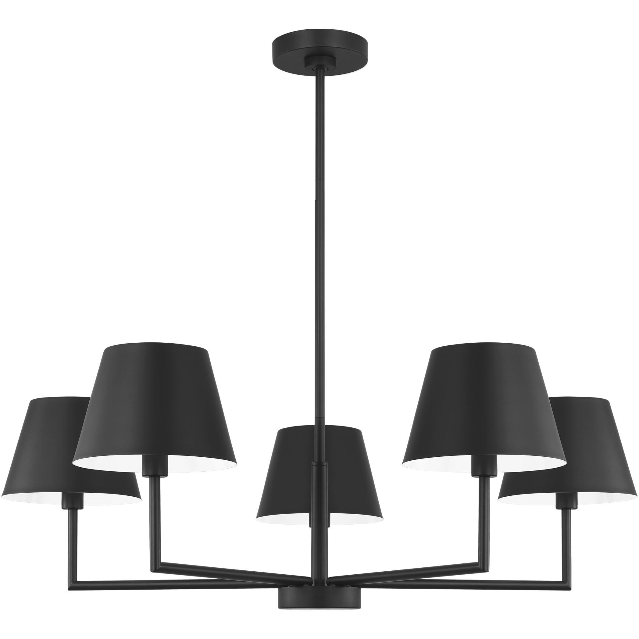 Drew & Jonathan Ender 5 Light 32.63 inch Midnight Black Chandelier Ceiling Light, Medium