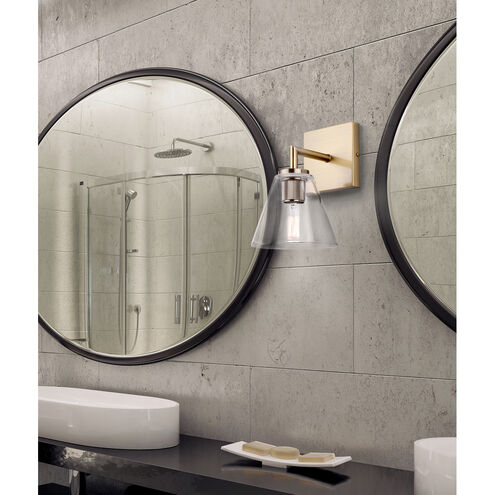 Berklie 1 Light 8 inch Gold Vanity Light Wall Light