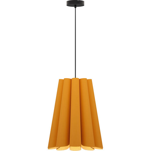 Olivia 1 Light 15.5 inch Black Pendant Ceiling Light in Ocher/Ash, WEP Collection