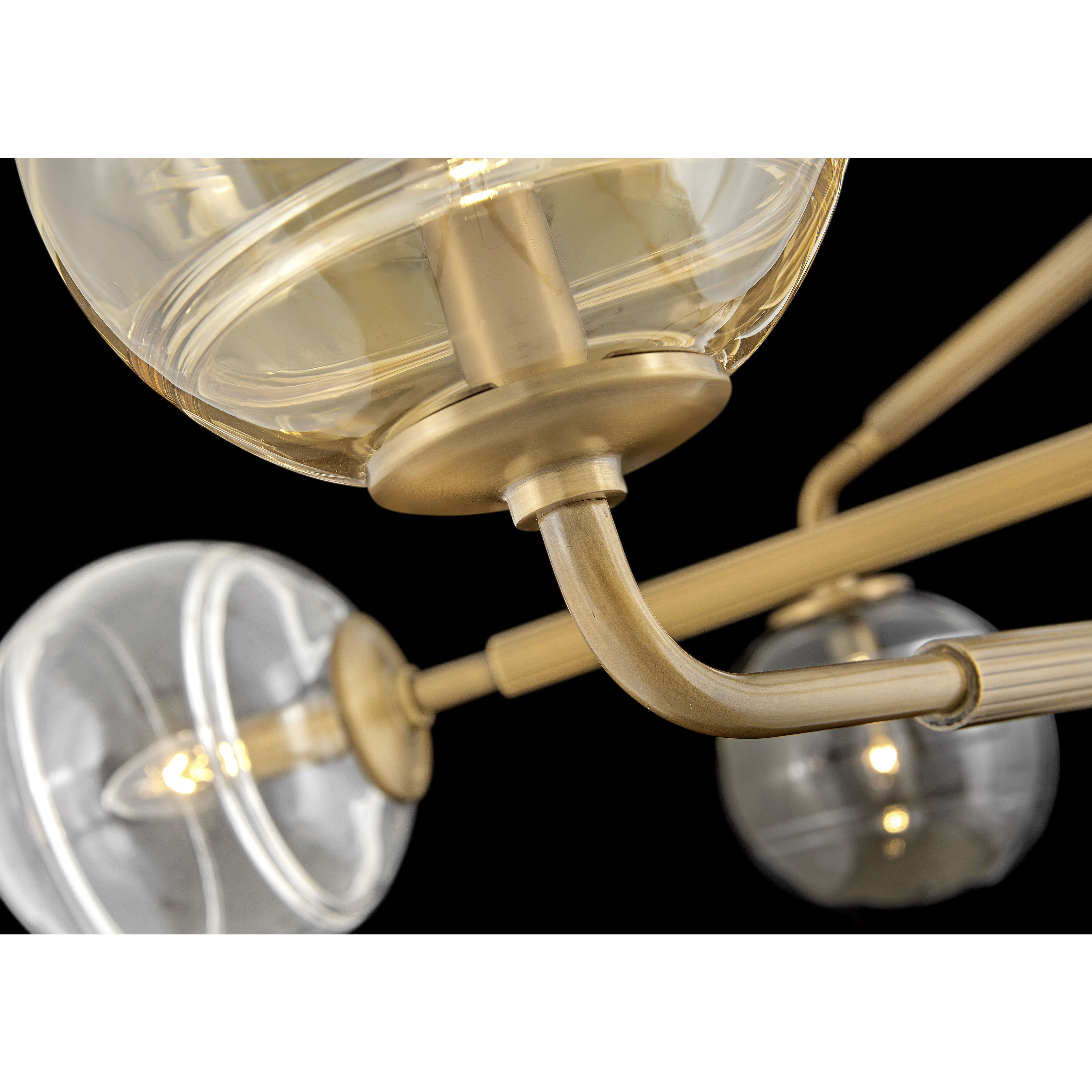 Oberon LED 36.5 inch Heritage Brass Chandelier Ceiling Light