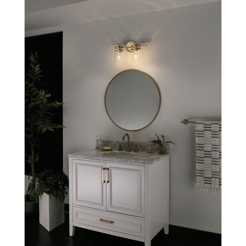 Brinley 2 Light 15.75 inch Champagne Bronze Bath Vanity Light Wall Light