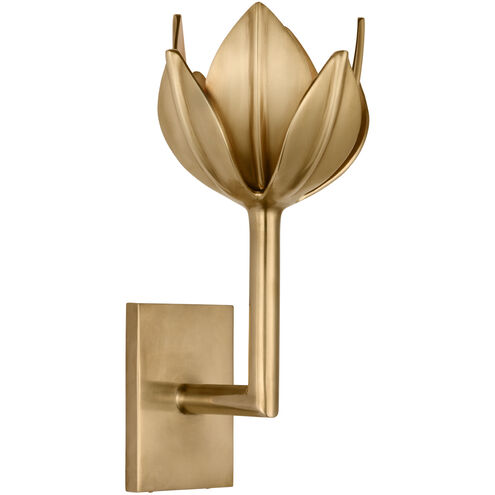 Julie Neill Alberto LED 5.75 inch Antique-Burnished Brass Sconce Wall Light, Small