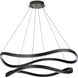Sylas LED 37.4 inch Matte Black Pendant Ceiling Light